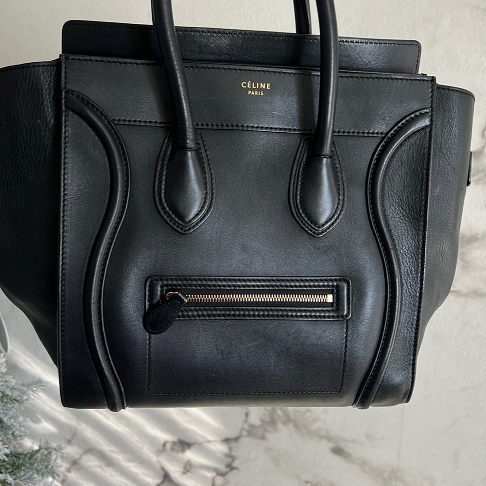 Celine Luggage Handbag (Black)